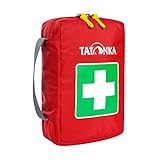 Tatonka First Aid S - Erste-Hilfe-Tasche (ohne Inhalt) mit unterteiltem Hauptfach und Gürtelschlaufe - Zum selber Befüllen - Abmessungen: 18 x 12,5 x 5,5 cm (red)