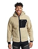 RevolutionRace Sherpa Hoodie für Herren, Outdoor Fleecejacken perfekt für Wanderungen und Outdoor-Abenteuer, Beige Khaki, L