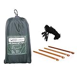 DD Hammocks Superleichte Tarp (Olivgrün) – 100% wasserdicht – Ripstop-Nylon, kompakt, ultraleichte & multifunktionale Regenplane, Zeltunterstand für Camping, Rucksackreisen & Wandern Abenteuer
