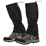 NATUCE Outdoor Gamaschen,wasserdichte Einstellbare Gamaschen Atmungsaktive Beinschutz Gaiter für Outdoor-Hosen zum Wandern, Klettern,Trekking, Schneewandern