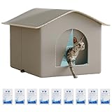 Isolierter Katzenhaus - Tragbares Outdoor-Hütte, atmungsaktives Tierzelt | leichtes und wetterfestes Versteck für mehrere Tiere und Kleintiere, faltbarer und bequemer Rückzugsort