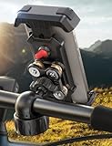 JOYROOM 2025 Handyhalterung Fahrrad【Neueste Stoßdämpfer】 Universal Handyhalter Motorrad, Anti-Shake Handy Halterung Fahrradlenker für iPhone 16/15/14 Pro Max, Samsung S24/23 Ultra, Smartphone 4,7'-7'