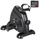 Mini Bike Heimtrainer, Arm- und Beintrainer, Pedaltrainer für Senioren und Junge, Ausdauertraining, Verschiedene Widerstandsstufen, Trainingsgerät für zu Hause Uns Büro, Schwarz