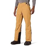 Amazon Essentials Skihose für Herren, wasserdicht, isoliert, schwarz-goldfarben, Größe L