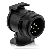 YESLUSY Adapter 13 auf 7-polig, 12 V Adapter für Anhängersteckdose von 13 auf 7 Pins, wasserdicht, für Auto, RV, Anhängerkupplung, Fahrradträger