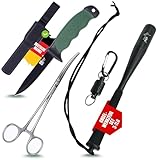 Zite Fishing Angel-Werkzeug-Set [Fischtöter mit Messer & Hakenlöser] Angelzubehör-Set Fische Angeln & Waidgerecht Versorgen, Fisch Totschläger angeln, Fischbetäuber Anglermesser Angelmesser Angler.Set