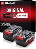 Original Einhell Akku PXC-Twinpack 4,0 Ah Power X-Change (Li-Ion, 18 V, 2x 4,0 Ah, für alle PXC-Geräte geeignet, proaktives Batteriemanagement, situativ angepasste Ladezyklen)