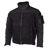 MFH Militärische Tarnungs-Feldjacke, 100% Polyester, Rip Stop Besatz, verstellbare Ärmel und Bund, YKK Reißverschlüsse (DE/NL/SE/PL, Alphanumerisch, XL, Regular, Regular, schwarz)