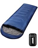Schlafsack Outdoor für Camping 4 Jahreszeiten - Erwachsene Schlafsack, 2 in 1 Funktion Deckenschlafsäcke, Warm, Leichtgewichtig, Wasserdicht für Rucksackreisen, Wandern und Reisen 220 x 80 cm