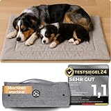 Abby&Ivy hundedecke für unterwegs - 90x70cm- waschbare hundematte für Auto Urlaub und Reisen - tragbare rutschfeste reisedecke - Outdoor Decke für den Alltag