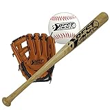 BEST SPORTING Baseball Set, Schläger, Handschuh und Baseball