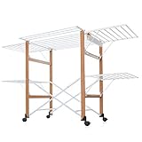 Foppapedretti Gulliver Faltwäscheständer, 105 x 80 x 174 cm, Holz, Walnuss