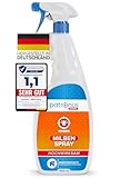 Patronus Milbenspray für Matratzen und Polster 1000 ml - speziell für Hausstaub-Allergiker - Milben-Spray mit Sofortschutz zur Abwehr gegen Hausstaubmilben, mit dezentem Eukalyptus-Zitrusduft