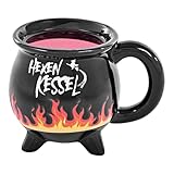 Tasse Becher »Hexenkessel« Keramik Zauber-Effekt reagiert auf Wärme Hot & Cold