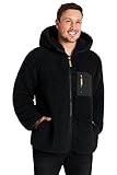 CityComfort Fleece Jacke Herren Teddy Fleece Polar Kapuzenpullover Herren und Jungen, (Schwarz, L)