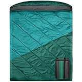 Mcota Doppelschlafsack für Erwachsene, 2 Personen Schlafsack für Paare & Familie, Camping Backpacking Wandern, XL Queen Size, Wasserdicht, Leicht & Breit, Für Kaltes Wetter & Wärme