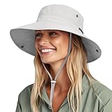 FURTALK Unisex UV Schutz Sonnenhut für Damen Herren Sommerhut Faltbar Wanderhut Tragbar Outdoor Fischerhut mit Breite Krempe