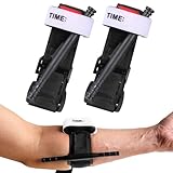 2PCS Tourniquets Taktisches Tourniquet Einhändig Erste-Hilfe-Set Einhandbedienung mit Kunststoffwinde für Camping Wandern