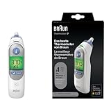 Braun ThermoScan 7 Ohrthermometer (Age Precision, farbcodierte Temperaturanzeige, Fieber, sicher, hygienisch, klinisch genau, schonende) IRT6520, 1 Stück (1er Pack), Digital