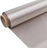 GPECTIFO Abschirmungstuch Anti-elektromagnetische Wellen-Tuch Anti-elektronisches Informationsleck-Tuch Faraday-leitendes Tuch Anti-Diebstahl-Bürstentuch Anti-Gauß-Futtertuch Handy-Signaltuch(5x1.1m)