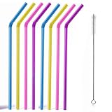 100 Stück Wiederverwendbare Strohhalme Enthält eine Strohbürste (multi-colored)