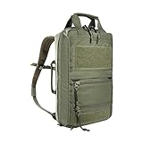 Tasmanian Tiger TT Survival Pack 16L Taktischer Flucht-Rucksack, Daypack, Wander-Rucksack mit Regen-Hülle und Organizer Pouches, Oliv