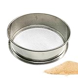 Vitsrisea Metallsieb Feines Netz - Metalldrahtsieb, Küchenreissifter, Gartenbodensieb, Handheld Feinem Netzfilter | Mehrzweck-Lebensmittel, Tee, Mehl, Pulveranstrebungswerkzeug Zum Kochen Und GAR