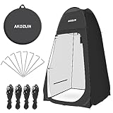 Tragbares Duschzelt Pop Up, Camping Dusche Umkleidezelt, Schwarz, mit Tragetasche,1×1.9m，Privatsphäre Toilette Umkleidekabine, Outdoor-Aktivitäten, Strand, Roadtrip, Camping, Duschen, Umziehen