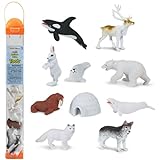 Safari Ltd. 6816-04 Arctic Tiere Toob Arktische Figuren, weiß, Einheitsgröße