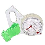 Entatial Orientierungslauf-Kompass, wasserdichter Acryl-Navigationskompass Tragbarer Hochleistungs-Kompass mit leuchtendem Display für Orientierungslauf zum Überleben