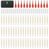 60 Stück Knicklichter Angeln, Langlebiger Fishing Glow Sticks 4,5x37mm, Grün Knicklicht für Angeln, Hohe Sichtbarkeit Leuchtstäbe, Angel Zubehör für Angelruten Nachtangeln