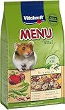 Vitakraft Menu Vital, Hamsterfutter, mit Gemüse, mit Nüssen, mit lebenswichtigen Vitaminen und Mineralien, ohne Zusatz von Zucker und Getreide (1x 1kg)