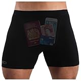 Smuggling Duds Boxer Brief Shorts - Anti Theft, Pickpocket Proof, Travel Pocket Underwear