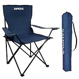 24MOVE® Faltstuhl blau Campingstuhl Anglerstuhl mit Getränkehalter - Anglersessel klappbar - Klappstuhl Gartenstuhl Faltstuhl Relaxsessel Campingsessel faltbar, Polyester, für draußen oder drinnen