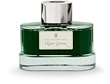 Graf von Faber-Castell 141008 - Tintenglas Deep Sea Green, 75 ml, dokumentenechte Tinte im edlen Tintenfass