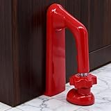 TETEWEVER Rot Einbruchschutz Türstopper Schutz Türblocker Einstellbares Tragbares Türblocker Portable Reisen Türstopper mit Aufbewahrungstasche für Persönlicher Schutz für Zuhause, Hotel und Reisen