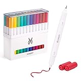 XINART Doppelspitze Stifte für Cricut Joy Machines, Fine Point Pen Marker Pen mit 33 Farben Schreibstift Kompatibel mit Cricut Joy Plotter (0,4 Tip & 1,0 Tip, 36er Packung)