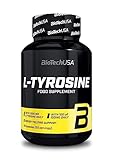 BioTechUSA L-Tyrosine | Jod-angereicherte L-Tyrosin-Kapseln | Unterstützt die Thyroxinproduktion, die Konzentration und das Training | 100 Kapseln