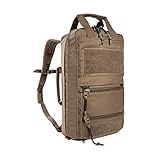 Tasmanian Tiger TT Survival Pack 16L Taktischer Flucht-Rucksack, Daypack, Wander-Rucksack mit Regen-Hülle und Organizer Pouches, Coyote Brown
