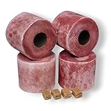 Wachsrollen 4 Stück/Lichtrollen aus 100% Recyclingswachs incl. Anzündwürfel von den Garden Tool Brothers