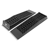 STAHLWERK Stufenkeil GT-13 ST 2er Set mit 3 t Tragkraft 700 x 200 x 78 mm Auffahrkeil | Unterlegkeil | Auffahrrampe | Auffahrbock | Ausgleichkeil für Wohnmobil, Caravan, Wohnwagen oder Anhänger