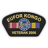 Copytec Veteran Patch EUFOR Kongo Bundeswehr Ausland Einsatz Afrika 12x7cm #45217