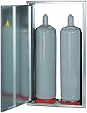 Flaschen-Schrank für 2 x 33kg Gasflasche ohne Rückwand, 840 x 1500 x 400 mm