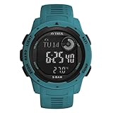 AVTREK Militär Uhr Herren,Taktische Armee Uhr mit Kompass,50M wasserdichte Digitaluhr Schrittzähler Armbanduhr, Höhenmesseruhr zum Wandern/Klettern(Blau)