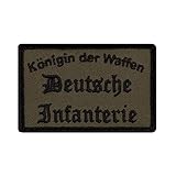 Café Viereck ® Bundeswehr Deutsche Infanterie Morale Patch Gestickt mit Klett - 7 cm x 4,5 cm