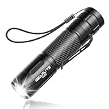 GEARLITE Taschenlampe Led Aufladbar, Superhelle Zoombare 2000 Lum Mini Torch mit 3 Lichtmodi & Langer Betriebsdauer, IP65 Wasserdichte Taktische Handlampe für Camping Outdoor Angeln Wandern, Notfäll