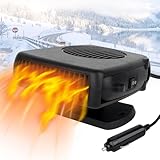 Mineup 12V 150W Autoheizung, 2 In 1 Auto Heizung Defroster, Auto Heizlüfter, Anti-Beschlag Aut-Heizung, Ventilator Autoheizung für KFZ Wohnmobil LKW Wohnwagen