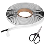 ZYKORT Butylband, 8mm x 4m Butyl Cord Black, Butyl Dichtband, wasserdichtes selbstklebendes Dichtungsband zum Verkleben und Abdichten von Rückleuchten Scheinwerfern Wohnwagenfenstern Haushaltsgeräte