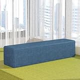 Matratzenlückenfüller, Betterweiterung für Wandfläche, 200 x 15 x 10 cm, abnehmbarer Bezug, blau, passend für Betten mit 120/150/180/200 cm, verhindert Lücken zwischen Kopfteil und Wand.