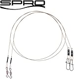 Spro Pike Fighter Fine Leader 1x19-2 Stahlvorfächer zum Spinnfischen, Stahlvorfach zum Spinnangeln, Vorfach zum Hechtangeln, Länge/Tragkraft:20cm - 8.2kg